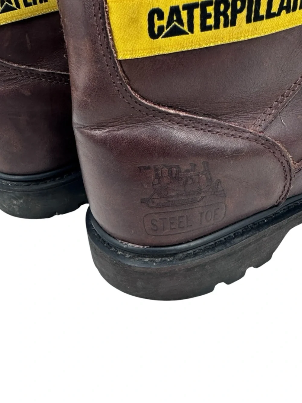 CATERPILLAR Second Shift Steel Toe Leather Work Boots